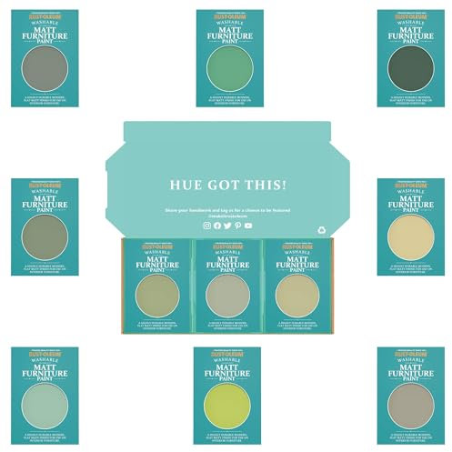 Rust-Oleum Furniture Paint in Matt Finish – Rich Greens Tester Box