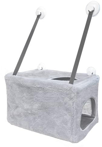 Hamac Chat Hamac Chat Fenetre Accessoire Chat pour Grands Chats Jusqu'à 15 kg,Lit pour Animaux de Compagnie Home Hamac Fenetre Chat Panier 53 * 30cm