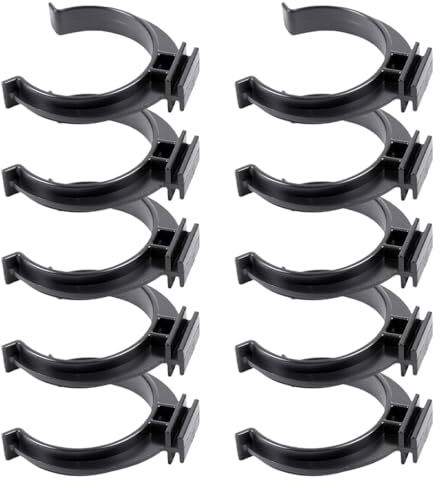 XKSOCT Ganci per Zoccolo Cucina, 10 Pezzi Fissaggio per Battiscopa, Gancio Battiscopa Zoccolino Cucina, Clip per Zoccolo da Cucina e Staffe, Nero