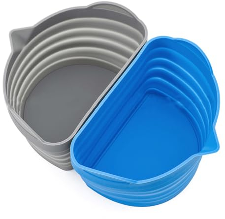 ZONADAH Inserti divisori in silicone per cottura lenta, riutilizzabili, a prova di perdite, per 6-8 Quart Pot Slow Cooker, accessori da cucina, inserto lavabile in lavastoviglie (grigio)