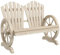 Outsunny 2-Sitzer Gartenbank Massivholz, Sitzbank mit Armlehne, Gartenmöbel 250kg belastbar, Rustikale Bank für Garten, Terrasse und andere Außenbereiche, 108 x 66 x 95 cm, Naturholz