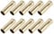 Kronleuchter-Kerzenlampen-Sockelhülse, 10 Stück, Galvanisiertes Eisen, Kerzenform, Sockelabdeckungen, Hülsen, 7,6 cm Hoch, Kerzenabdeckung, Tropfhülsen(Gold)