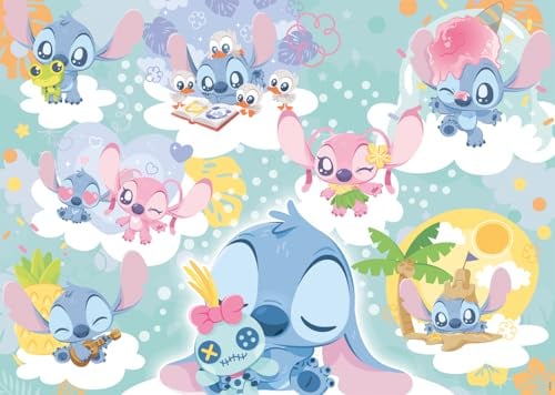Nathan Puzzle für Erwachsene, 1000 Teile, verträumter Stitch, Erwachsene und Kinder ab 14 Jahren, Premium-Puzzle, perfekte Integration, Meine Helden, Kollektion Meine Helden, 12001320