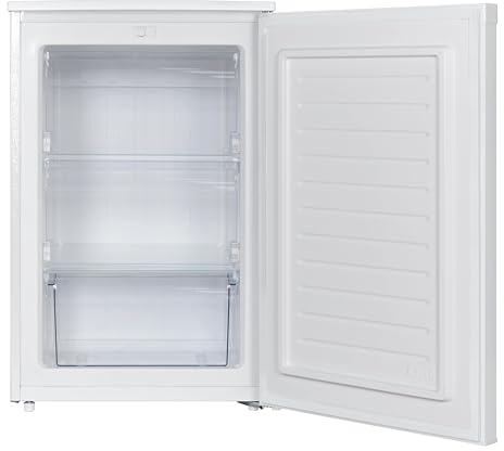 PKM GS98EW Gefrierschrank 98 Liter Nutzinhalt | Weiß | Flüsterleise mit 39 dB | Wechselbarer Türanschlag | 4 Sterne Gefrierfach | Energieeffienzklasse E | Gefrieren