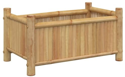 vidaXL Fioriera 50x30x25 cm in bambù