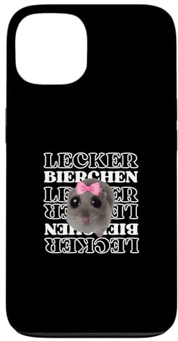 Lecker Bierchen für Bierliebhaber Hamsti Meme Hülle für iPhone 13