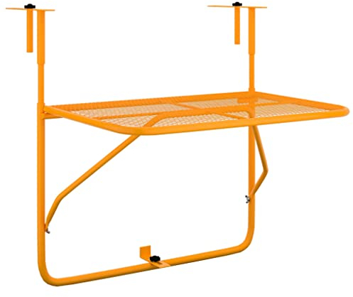 Kangmusi Balkontisch Gelb 60x40 cm Stahl, kangmusi340920