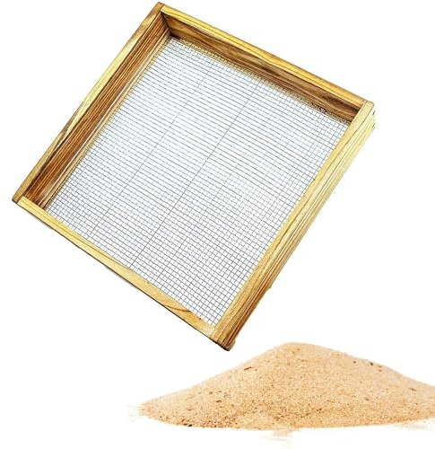 Soil Sifter - Square Soil Sifter Garden Sieve, Compost Dirt Soil Shifter | Multi-Purpose Wood Dirt Sifter, Hand Held Garden Sifter for Compost, Dirt, and Potting Soil, Practical Gardening Tools