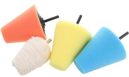 4 Stück Konisches Polierpads aus Schwamm für Felgen