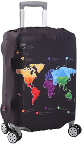 TYXHXTF Protection Valise, Elastique Housse de Valise, Bagage de Voyage Couverture Convient à la Taille L (25-28 inches), Housse de Protection pour Bagages Lavable