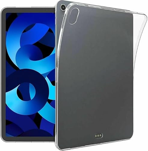 M TECH TPU Gel Case for Apple iPad Air 5th Generation 2022, iPad Air 4th Generation Case 2020, Transparent Slim-Fit Silicone Back Cover, iPad Air 4 & Air 5 10.9 Inch, Lightweight Clear Back Case 10.9