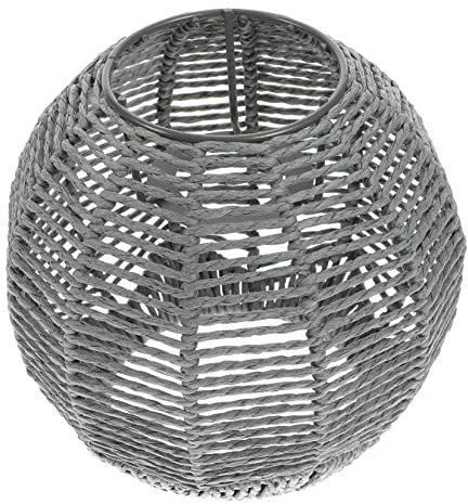 DIYEAH Gewebte Lampenabdeckung Für Kronleuchter Hängelampenschirm Mit Webdesign Passend Für Zuhause Restaurant Hotel Büro Großer Lampenschirm Für Deckenleuchte