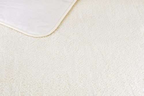 Perfect Wool - Bettlaken 160/200cm - Wolltuch Tumbler - Warm, Bequem, aus Wolle, Natürlich, Antiallergisch - Betttuch aus australischer Merinowolle - Mit Gummibändern an den Ecken