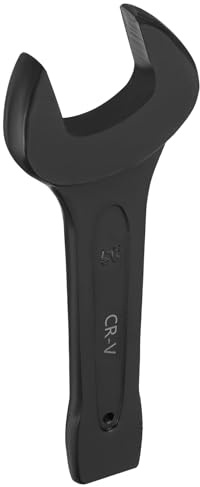 sourcing map Schlagschlüssel mit offenem Ende, 56 mm, metrischer CR-V-Stahl, einzelner offener Schraubenschlüssel, Backfarbe, U-förmiger Kopfschlüssel, Handwerkzeug für mechanische Autoreparatur
