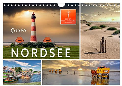 Geliebte Nordsee (Wandkalender 2026 DIN A4 quer), CALVENDO Monatskalender: Ob im Sommer oder in der kalten Jahreszeit, die Nordsee ist immer eine Reise wert. (CALVENDO Natur)