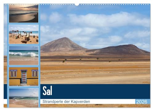 Sal - Strandperle der Kapverden (Wandkalender 2026 DIN A2 quer), CALVENDO Monatskalender: Die kapverdische Insel Sal ist berühmt für ihre tollen Strände. (CALVENDO Natur)