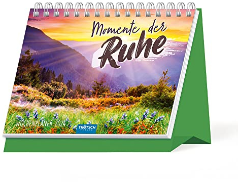 Trötsch Aufstellwochenkalender Momente der Ruhe 2024: Aufstellkalender Tischkalender