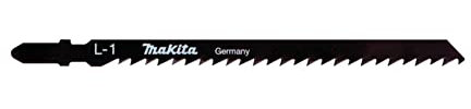 Makita A-86290 Stichsägeblatt L-1 HCS 5 Stück, extra dickes und langes Blatt für saubere und gerade Schnitte in Hart- und Weichholz, verleimtem Holz und Kunststoff von 5 bis 90 mm Materialstärke