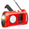 Duronic AM/FM Radio ECOHAND | LED Torch | Charge 2 Ways: Wind Up, USB | Dynamo Crank Rechargeable | Headphone Jack | Integrated Flashlight | Portable | For Emergency Use | Camping, Hiking, Fishing