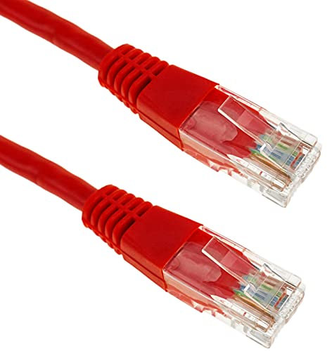 BeMatik - Cable de Red ethernet 3 Metros UTP categoría 5e Rojo