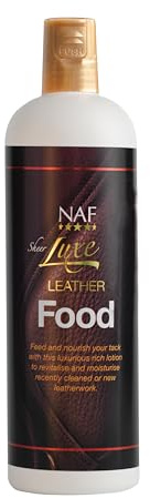 NAF Sheer Luxe Leather Food 500ml Leather Conditioner for Tack | Intensive Conditioner, For Saddles, Bridles & Leatherwork, Nourishes, Protects & Restores Leather, Rich Cream Formula