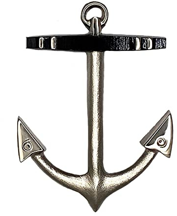 Anker Haustür Knocker – Nickel (Standardgröße), silberfarben