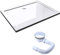 Mai & Mai Plato de Ducha 90x120x4 cm – Acrílico Blanco Rectangular, Antideslizante y Resistente, con Desagüe AL01, Instalación a Ras de Suelo o Sobresuelo Faro2