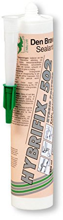 Mastic colle special zinc Hybrifix 502 gris 300ml Den braven