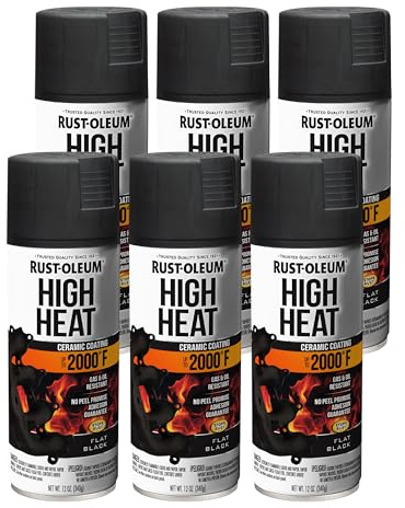 Rust-Oleum Automotive High Heat Spray Paint, Flat Black