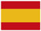 Pegatina Bandera rectangular España 80x60 mm.