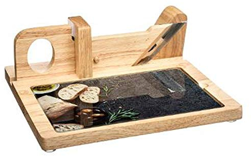 Secret de Gourmet - Trancheuse à Saucisson Naturel 28cm en Bois Beige