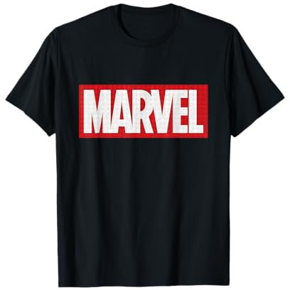 Marvel Classic Logo with Icons T-Shirt T-Shirt