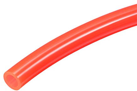 sourcing map Pneumatic Air Tubing, 6mm(1/4) OD x 4mm ID 4m(157 Inch) PU Polyurethane Air Compressor Tubing Hose Pipe Red