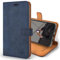 Snakehive Leather Wallet for iPhone 11 Pro - Real Leather Wallet Phone Case with Viewing Stand and Card Holder - Flip Folio Cover with Card Slots (Navy)