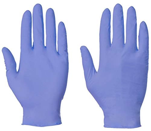 Supertouch Blue Nitrile Large gloves Powder Free Disposable gloves (Box of 100pcs)