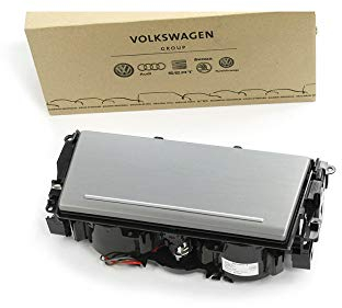 Volkswagen 4K1862533D4PK Getränkehalter Zierblende Mittelkonsole Deckel Becherhalter, alu/matt