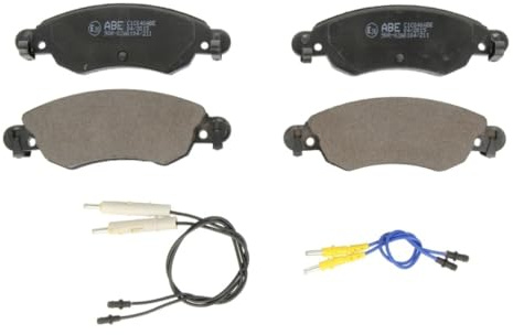 ABE C1C040ABE Bremsbelagsatz Bremsbeläge Vorne mit Verschleißwarnkontakt Kompatibel mit CITROËN C5 II Break RE