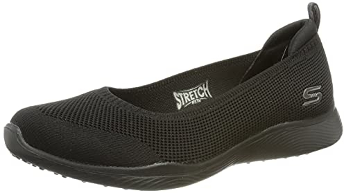 Skechers Women's Microburst 2.0 Be Iconic Sneaker, Black, 8 UK