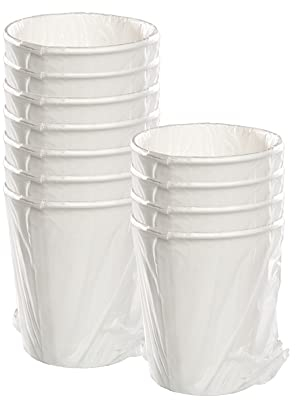 AURA LUXURY COLLECTION Bicchieri in cartoncino imbustati singolarmente monouso bianchi riciclabili per hotel e b&b 210 ml (1000)