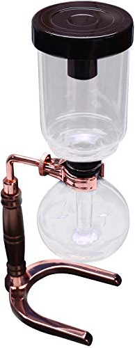 Jojomino Estilo japonés Sifón Cafetera Té Sifón Pot Vacío Cafetera Tipo de vidrio Filtro de máquina de café 3Cups