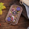 Mini Taschenspiegel,Retro Handspiegel Blumenspiegel,Tragbare Doppelseitiger Kosmetikspiegel,Antiker Klappbarer Taschenspiegel,für Damen Mädchen Frauen Kosmetik Frisur Geburtstag Party Geschenk (C)