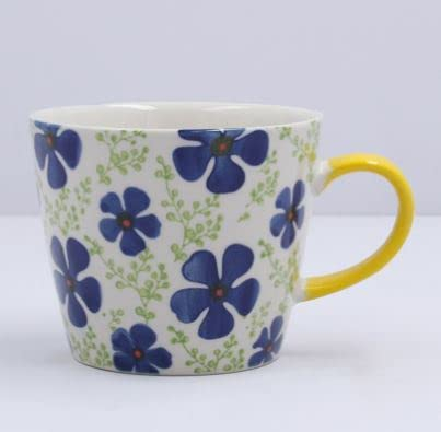 Gisela Graham Stoneware Mug - Navy Periwinkle Design