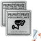Goodvia Propriété Privée sous Surveillance Vidéo Aluminium avec Autocollant 15x15cm Vidéo Surveillance Panneau pour L'intérieur et L'extérieur