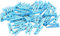 Konrunppy Lot de 100 petites pinces en bois pour photos, arts et décorations artisanales (bleu)