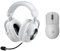 Logitech G PRO X SUPERLIGHT 2 LIGHTSPEED Mouse gaming wireless, caricatore USB-C, cuffia con microfono gaming wireless per PC e Mac + PRO X 2 LIGHTSPEED, driver in grafene da 50 mm, per PC, PS5-Bianco