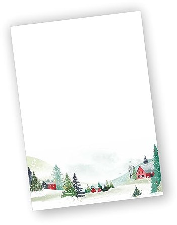 Briefpapier Winter DIN A4 (100, Winterland)