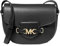 Michael Kors Reed Kleine Umhängetasche mit Logo und Leder (Schwarz/Gold), Schwarz/Gold