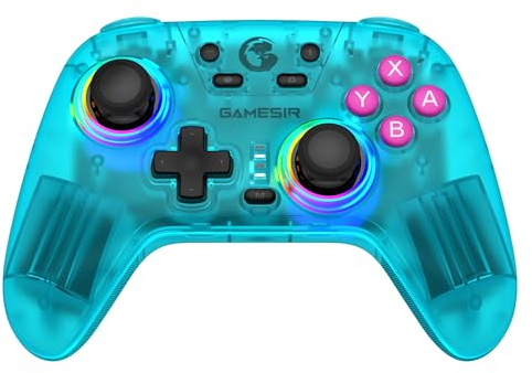 GameSir Nova Wireless Switch Pro Controller for Switch/Lite/OLED, Switch Controllers with Hall Effect JoySticks, RGB LED, Turbo,Programmable,Motion Control, Wake Up Function (Verde)