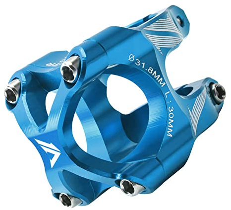Mountainbike-Vorbau, 31,8 mm, 30 mm, Aluminium, kurze Lenkervorbauerhöhung für Fahrrad, Rennrad, Mountainbike, Fahrradzubehör