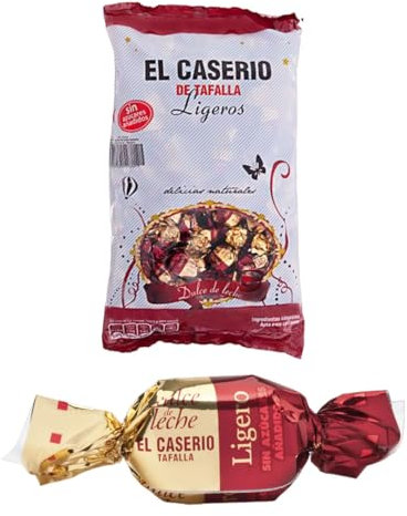 iChuches- Caramelos El Caserío Caramelos Tradicionales De Piñones, Dulce De Leche, Crema De CaFe, Sin Gluten (Caramelo Ligero Dulce De Leche)